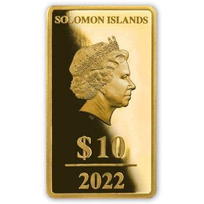 2022 Solomon Islands World Cup Emblem - 1/100 Gold Prooflike