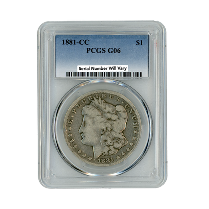 1881-CC Morgan Silver Dollar Carson City PCGS G06