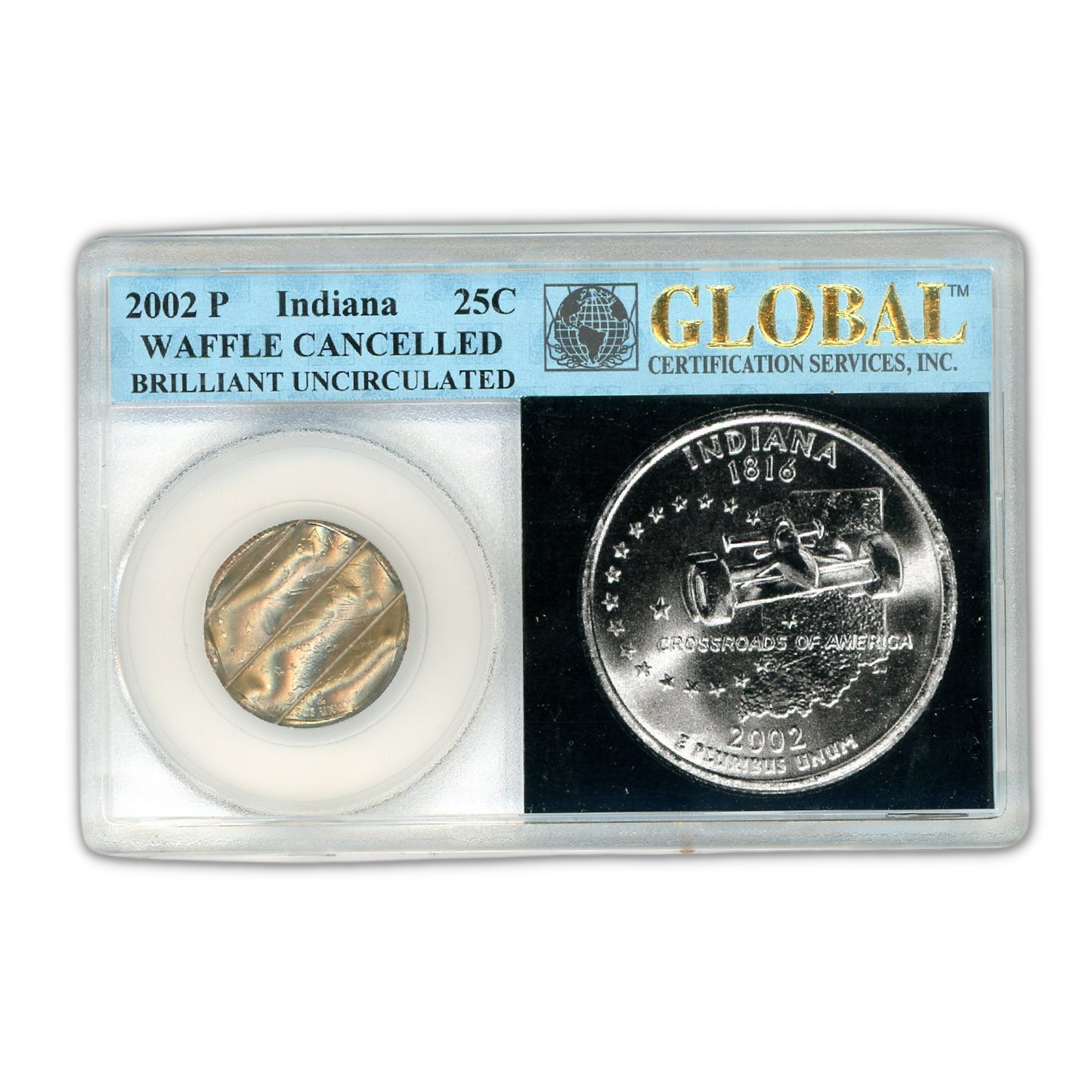 2003 Indiana Quarter Mint Canceled - Global Certified