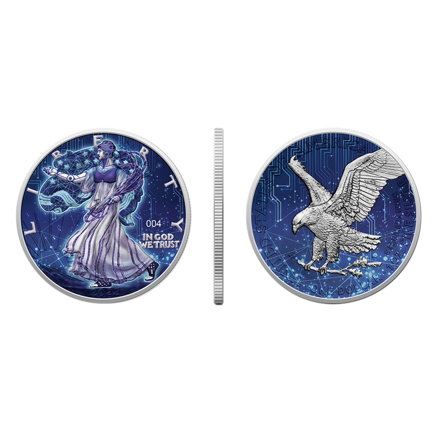 2022 1 oz American Eagle Silver Artificial Intelligence