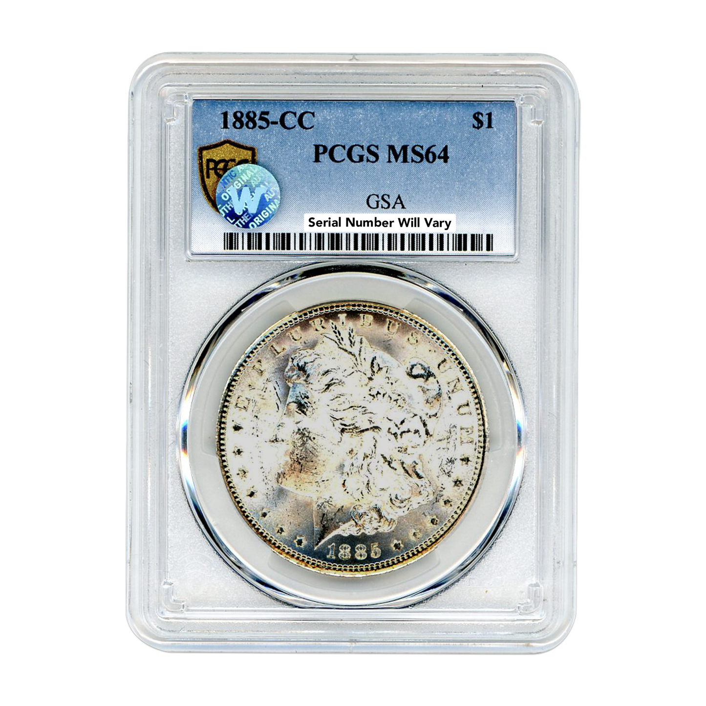 1885-CC Morgan Silver Dollar Carson City - PCGS MS64 Sight White