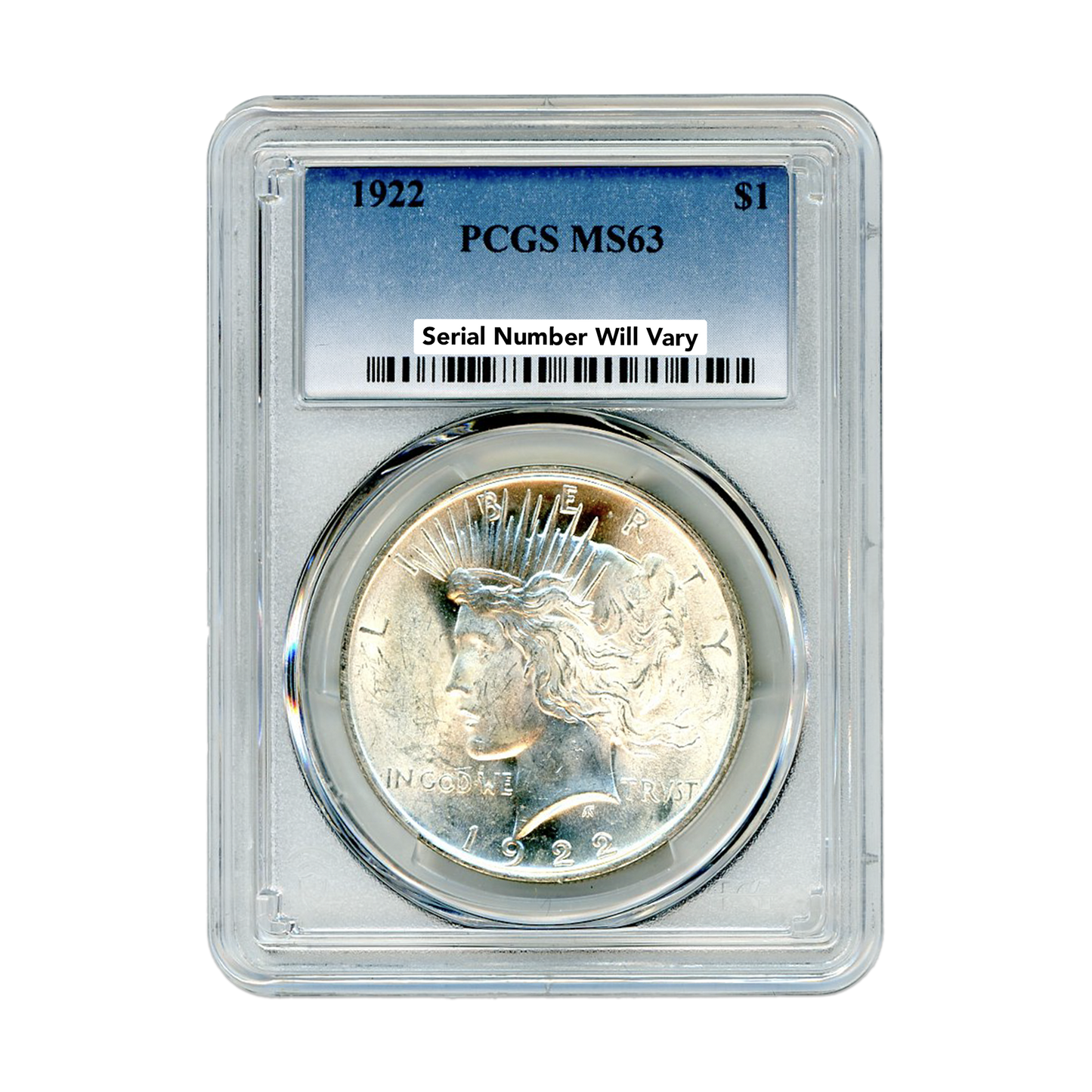 1922 Peace Dollar - PCGS MS63