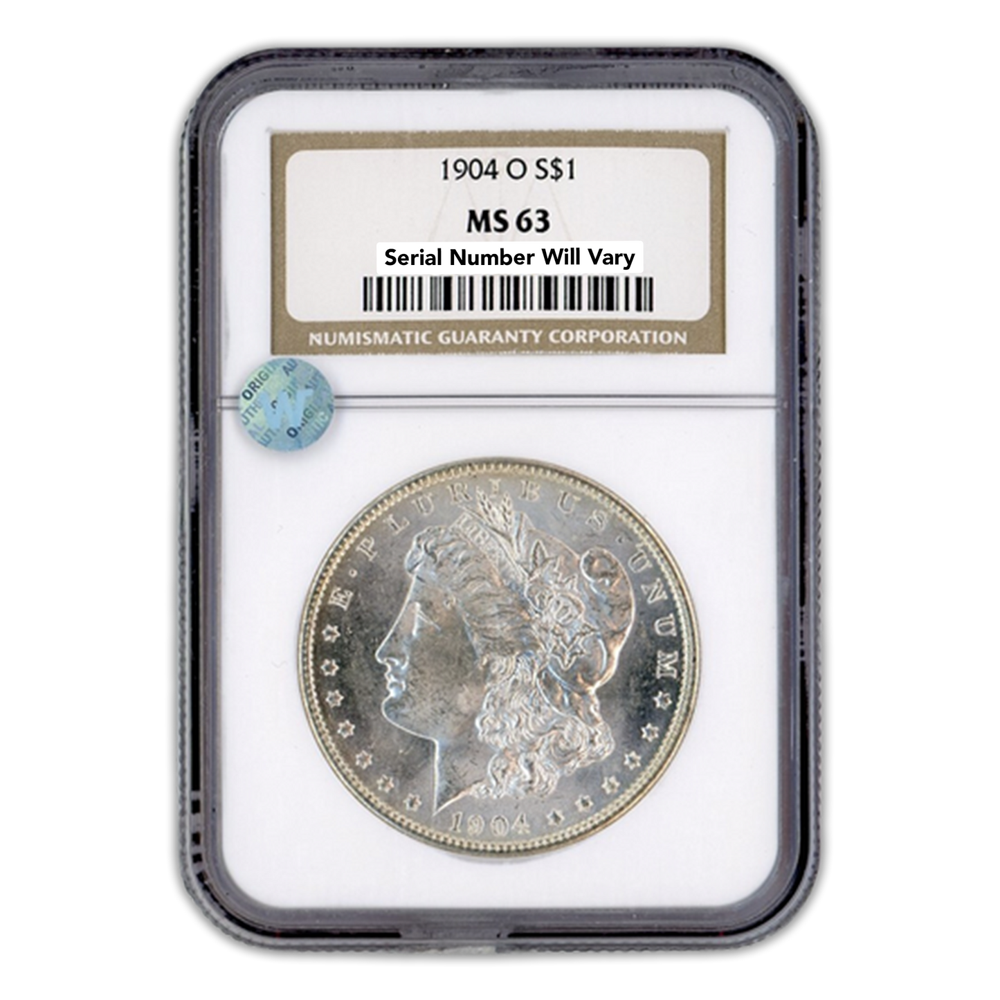 1904 Morgan Silver Dollar New Orleans- NGC MS63 Sight White