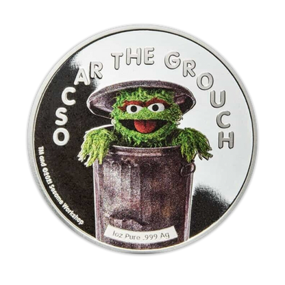 2022 1 oz Samoa Silver Oscar The Grouch - Sesame Street