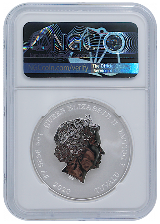 2020 1 oz James Bond 007 Silver - First Day of Production - NGC MS70 Pacific Rim