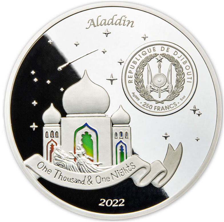 2022 5 oz 1001 Nights Aladdin Silver Proof-Like