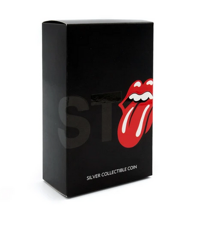 2021 Rolling Stones 10g Silver Tongue Coin & Box